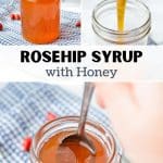 Adding honey to a homemade herbal tea.