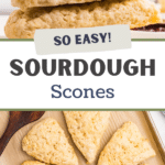 A stack of scone wedges piled on top of each other.