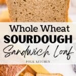 A loaf of bread sliced in half, showing the soft crumb texture.